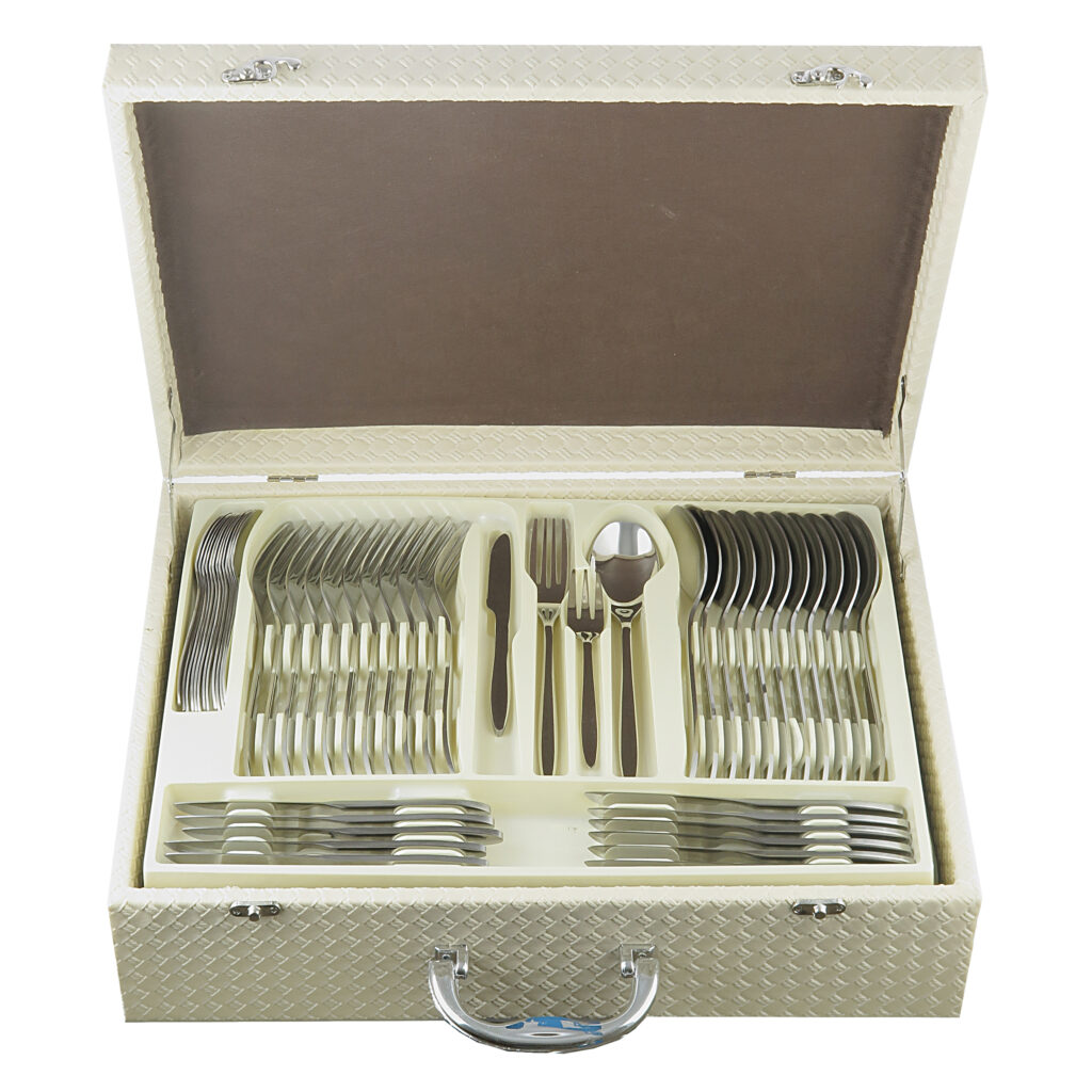 سرویس قاشق و چنگال 120 پارچه مدل سوزنی